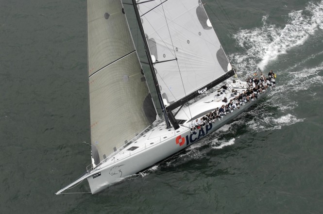 100´ sailing yacht ICAP Leopard returns to compete in the 2012 J.P. Morgan Asset Management Round the Island Race