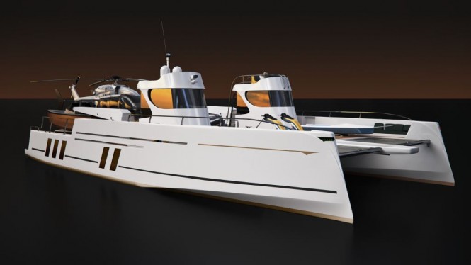 Arista Marina 24m catamaran yacht Phantom – a superyacht support vessel