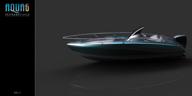 AQUA6 Yacht - side view AQUA6 Yacht - side view