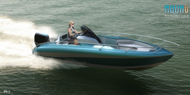 AQUA6 yacht tender running AQUA6 yacht tender running