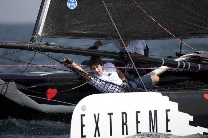 Antoine Joubert on board the sailing yacht ZouLou on day 1 at Muscat Credit: Lloyd Images Antoine Joubert on board the sailing yacht ZouLou on day 1 at Muscat Credit: Lloyd Images