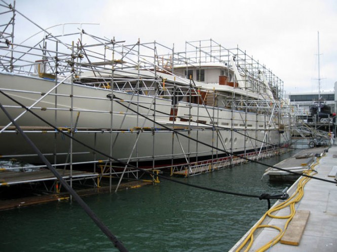 Athena Superyacht´s refit at Orams Marine Athena Superyacht´s refit at Orams Marine
