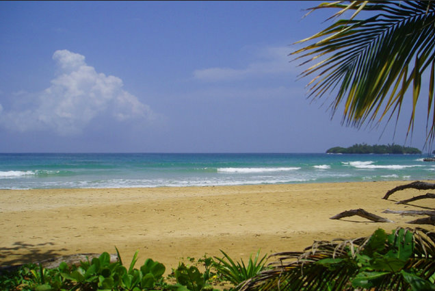 Beautiful sandy beaches in the Caribbean islands of Bocas Del Toro in Panama Beautiful sandy beaches in the Caribbean islands of Bocas Del Toro in Panama
