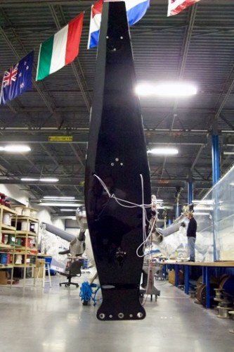 Hall Spars four-spreader mast for the 50m sailing yacht Wally 164 due to be launched by Spring 2012