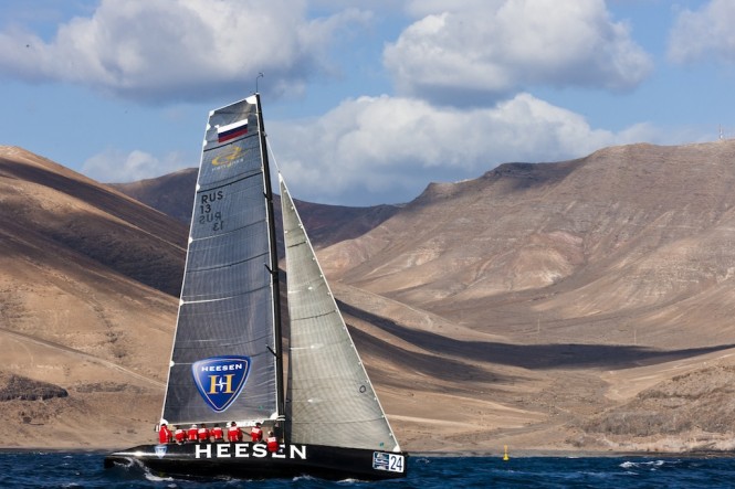 Heesen Yachts sponsored Team Synergy 3rd at the RC44 – Puerto Calero Cup