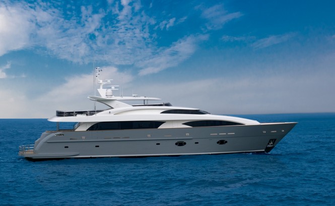 Horizon RP120 motor yacht MUSES, CC110 Lady Gaga superyacht and E54 yacht on display at 2012 Hainan Rendezvous