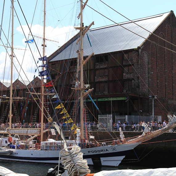 James Watt Dock Marina in Greenock, Scotland