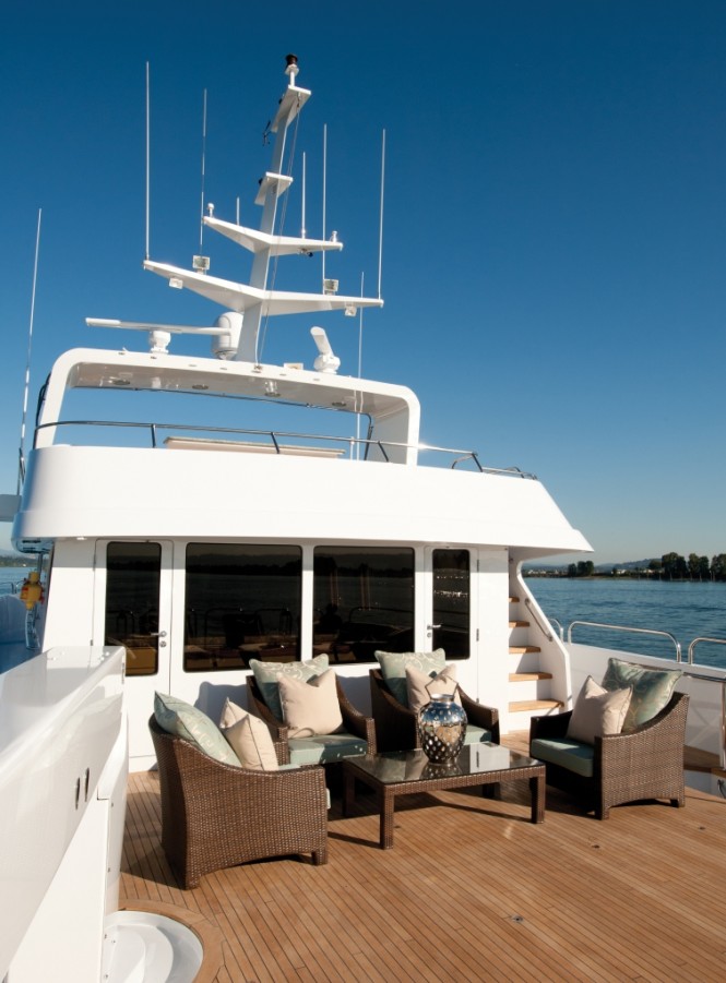 Motor yacht FIRST DRAW - Aft Bridge Deck Motor yacht FIRST DRAW - Aft Bridge Deck
