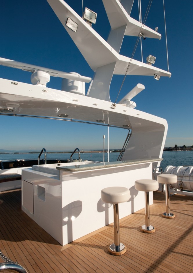 Motor yacht FIRST DRAW - Sun Deck Bar Motor yacht FIRST DRAW - Sun Deck Bar