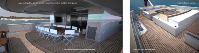 On board the luxury yacht Smeralda On board the luxury yacht Smeralda