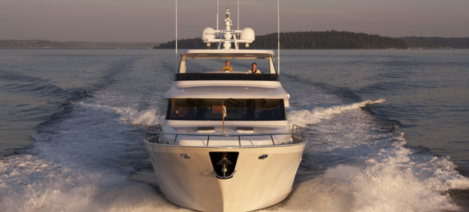 Queenship 74 motor yacht Meriweather designed by Jonathan Quinn Barnett