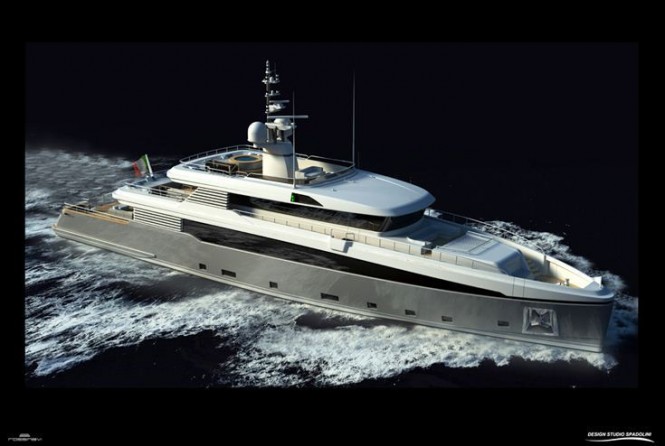Rossi Navi 45m motor yacht Aslec (ex hull FR024) due to be launched in March 2012