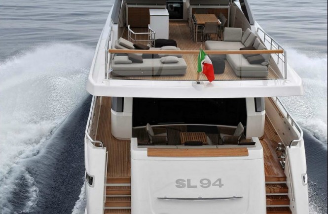 SL94 Superyacht - rear view SL94 Superyacht - rear view