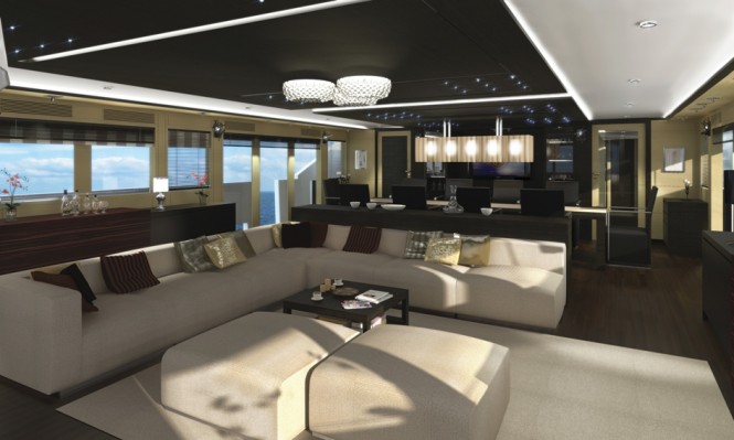 Soraya 46 Superyacht Main Deck Saloon Soraya 46 Superyacht Main Deck Saloon