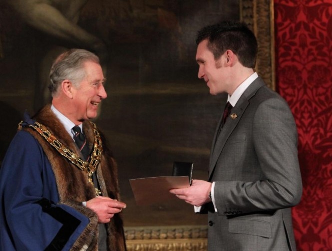 Sunseeker Yacht Manhattan 63 Marine Engineer awarded Queen’s Medal by HRH Prince of Wales