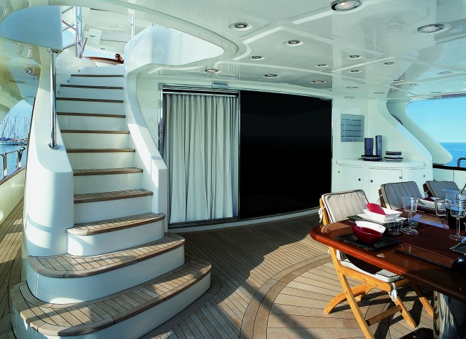 The 35.5m Cinque Superyacht Cockpit The 35.5m Cinque Superyacht Cockpit