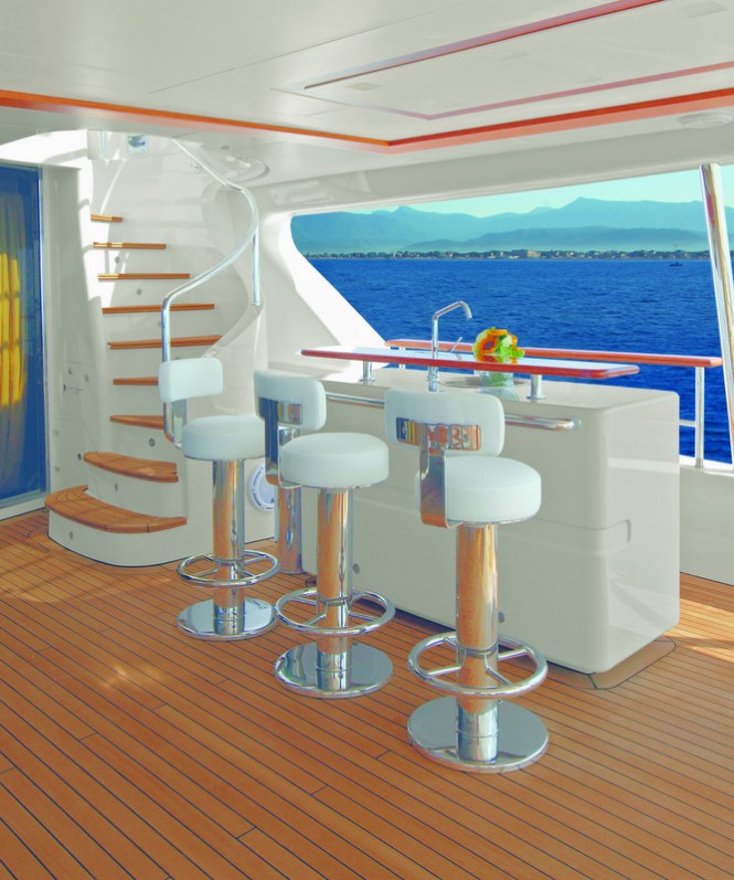 The 36.90m motor yacht Domani Luxurious Exterior