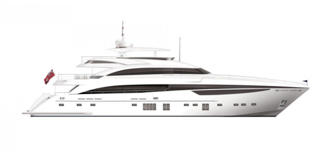 40m Motor Yacht Imperial Princess (hull no.1) by Princess Yachts Building UP to a Spring Launch