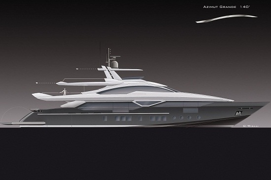 Azimut Yachts starts works on the 42m planing motor yacht Azimut Grande 140
