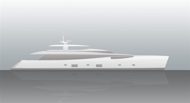 Keel of the Dubois designed 46m Motor Yacht 368 due to be launched in 2013 laid