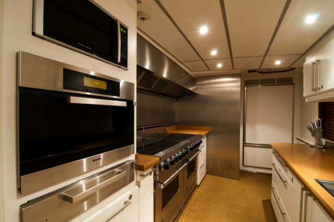 The 50m luxury yacht Northern Sun Galley The 50m luxury yacht Northern Sun Galley