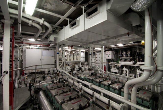 The 50m motor yacht Northern Sun Engine Room The 50m motor yacht Northern Sun Engine Room