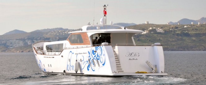 The AD5 Superyacht - rear view The AD5 Superyacht - rear view