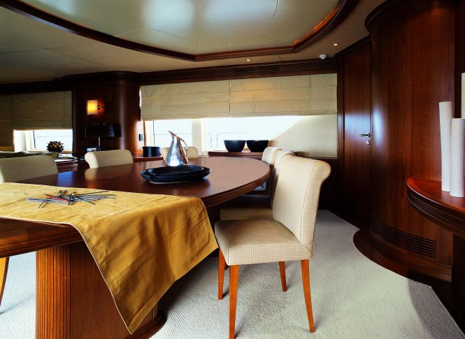 The Cinque Superyacht Dining Area The Cinque Superyacht Dining Area