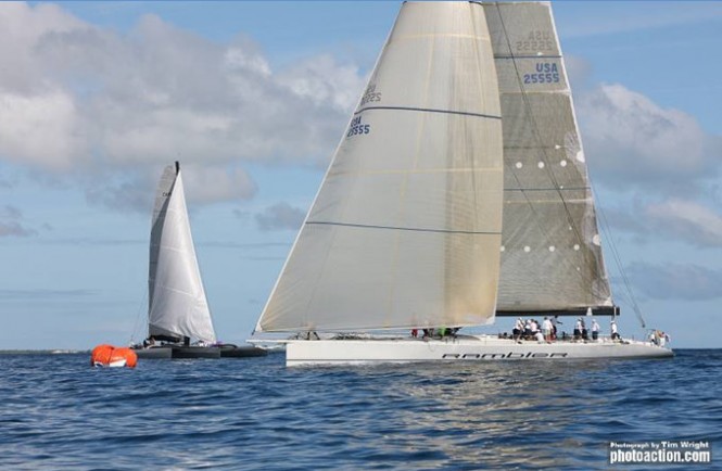 2012 RORC Caribbean 600: The George David’s RP90 sailing yacht Rambler out in front