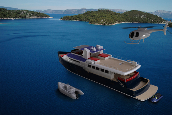 The Superyacht Vismara 90 by Vismara Marine - view from above The Superyacht Vismara 90 by Vismara Marine - view from above