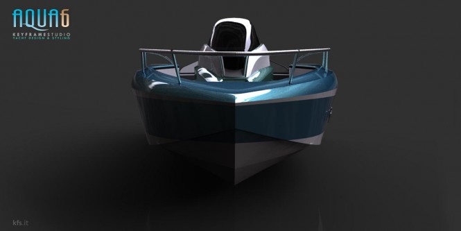 Yacht AQUA 6 MORPH - front view Yacht AQUA 6 MORPH - front view