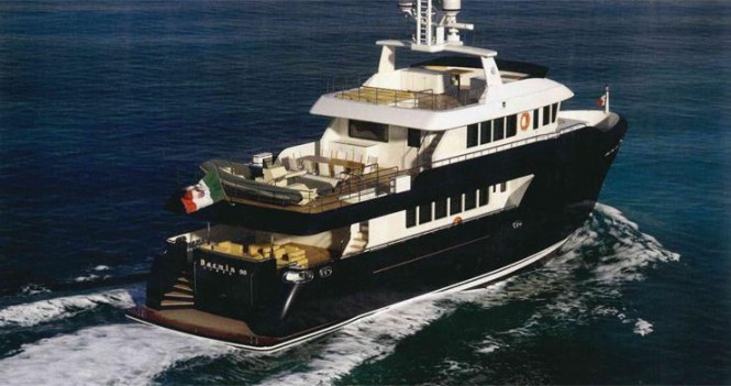 Cantiere delle Marche’s flagship Darwin megayacht. Cantiere delle Marche’s flagship Darwin megayacht.