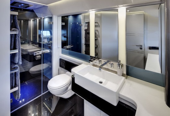 Dubois 37m sailing yacht Bliss by Yachting Developments Interior - Bathroom Dubois 37m sailing yacht Bliss by Yachting Developments Interior - Bathroom