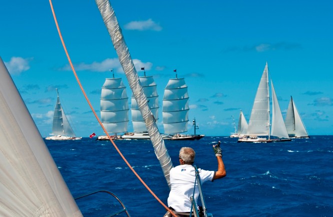 10 Perini Navi superyachts set to compete in the St. Barths Bucket Regatta 2012