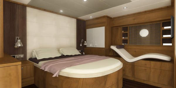 Interior of the 28m Turkish gulet Albatros