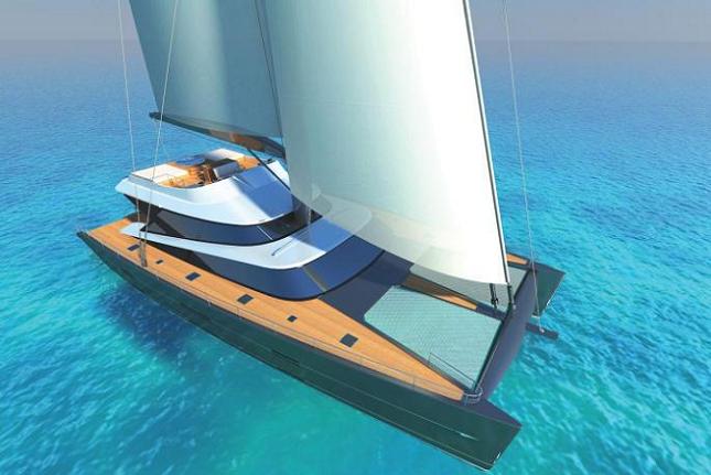 Latitude 27m catamaran yacht Blue Coast 88 due to be delivered in 2013