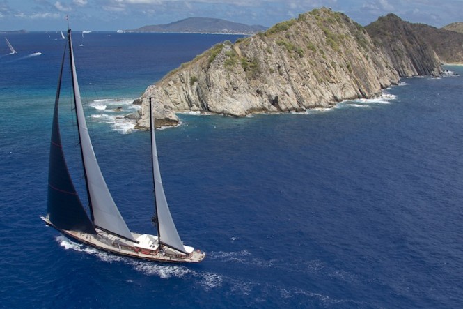 Loro Piana Caribbean Superyacht Regatta & Rendezvous 2012 Race Day 1:  MARIE - Photo credit Carlo Borlenghi
