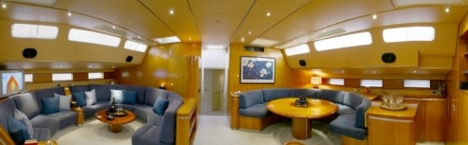 Yacht AMADEUS - Main salon and Dining Area