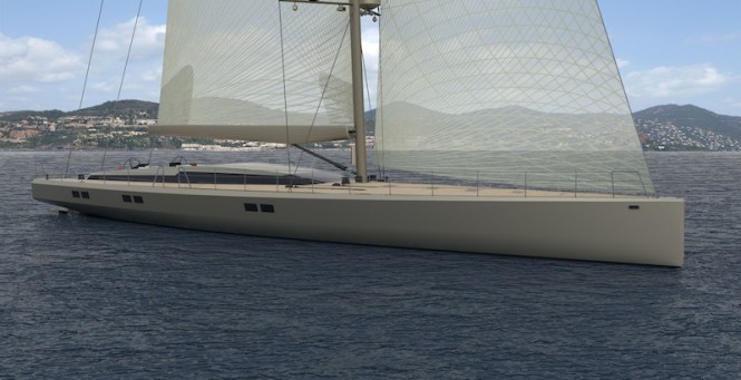 130ft sailing yacht G130SS by Ghost Yachts