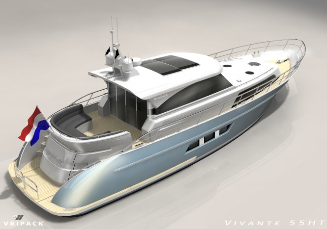 Vripack designed 17m motor yacht Vivante 55 HT by Vivante Yachts