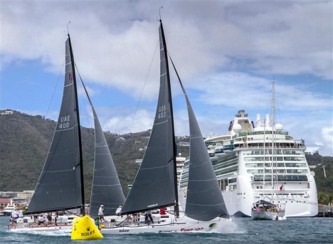 Yachts MAGNITUDE 400 and BLADE in downtown Charlotte Amalie Photo by Rolex Ingrid Abery Yachts MAGNITUDE 400 and BLADE in downtown Charlotte Amalie Photo by Rolex Ingrid Abery