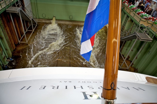 2012 motor yacht Hampshire II by Feadship at her launch 2012 motor yacht Hampshire II by Feadship at her launch