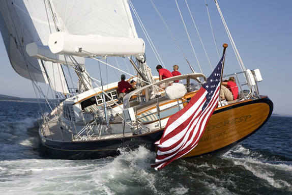 30.2m Hodgdon sailing yacht WINDCREST placed third in St. Barth´s Bucket