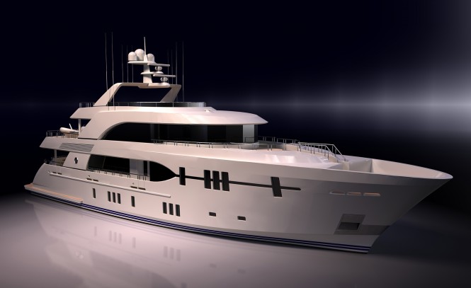 36.9m motor yacht OCEAN ALEXANDER 120 by Ocean Alexander Yachts and Christensen Shipyards