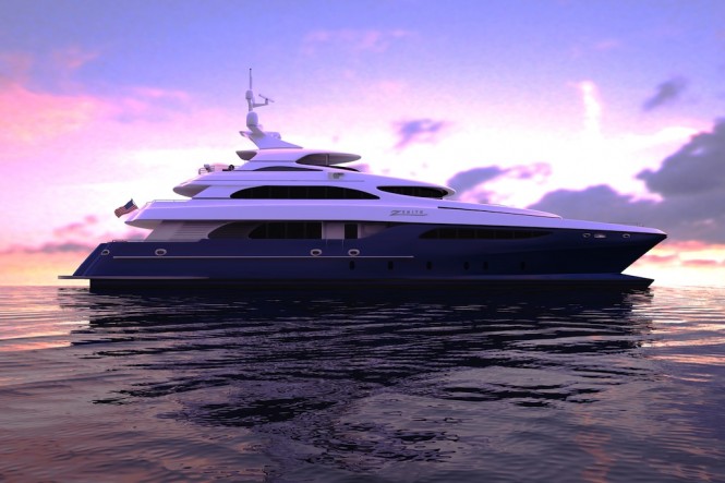 Incat Crowther designed 37.5m motor yacht ZENITH (IC0832) launched