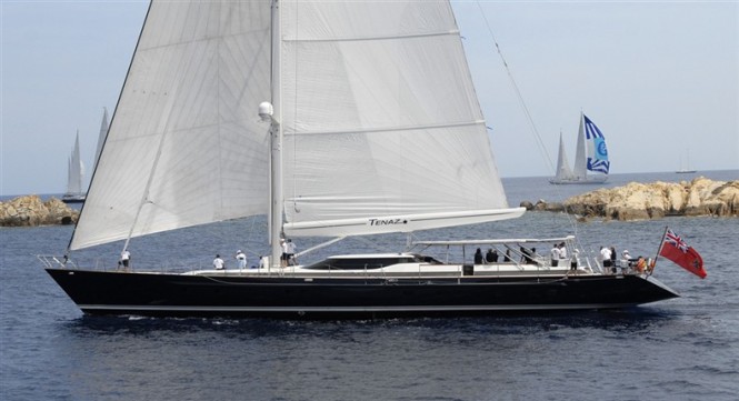 Dubois designed sailing yacht Tenaz and Alcanara yacht on display at the Port Adriano Show