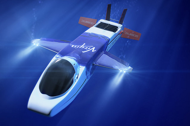 A luxury full ocean depth submarine by Virgin Oceanic