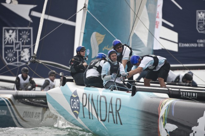 Extreme Sailing Series – Act 2 Qingdao: The Wave, Muscat extends its lead on the penultimate day