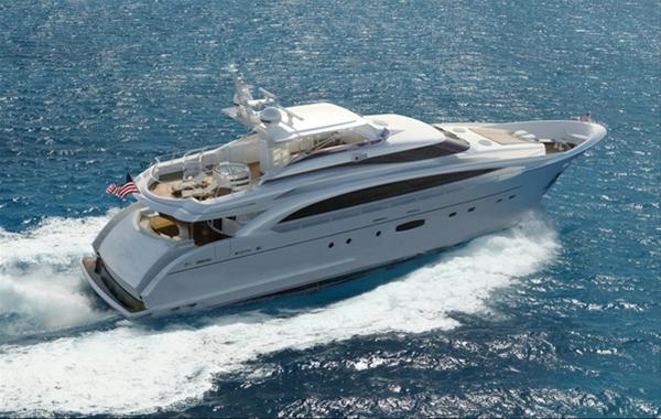 The First Hull of the RP110 motor yacht ANDREA VI by Horizon Yachts Released from Mold