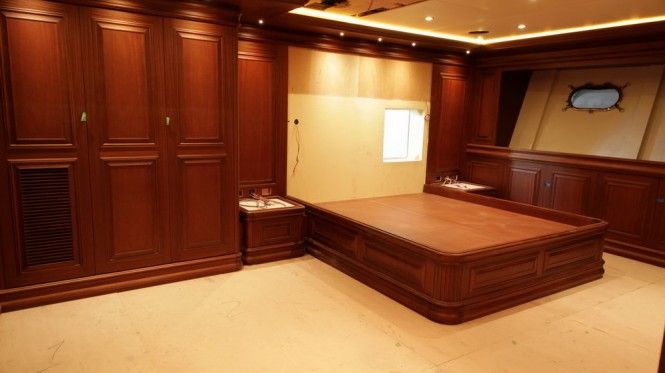 Bilgin 160 Classic superyacht - accommodation under construction
